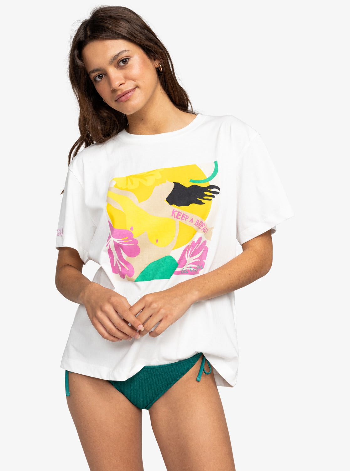Keep A Breast Day T-Shirt - Snow White – Roxy.com