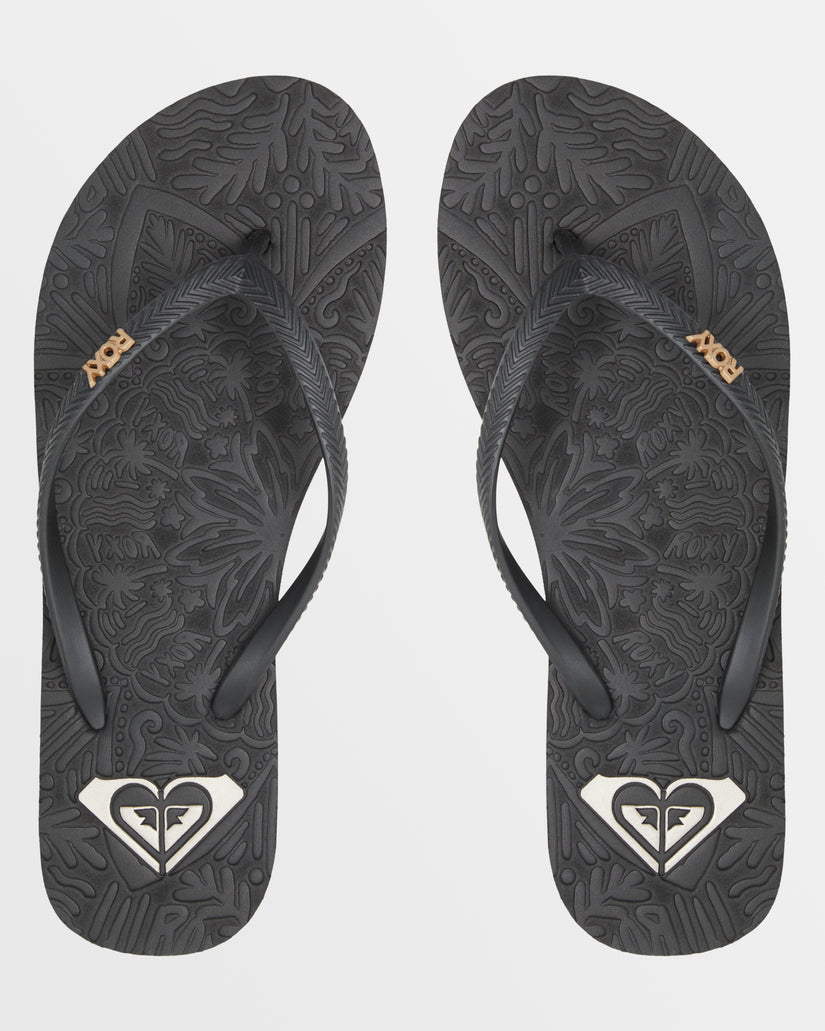 Antilles II Flip Flops - Black