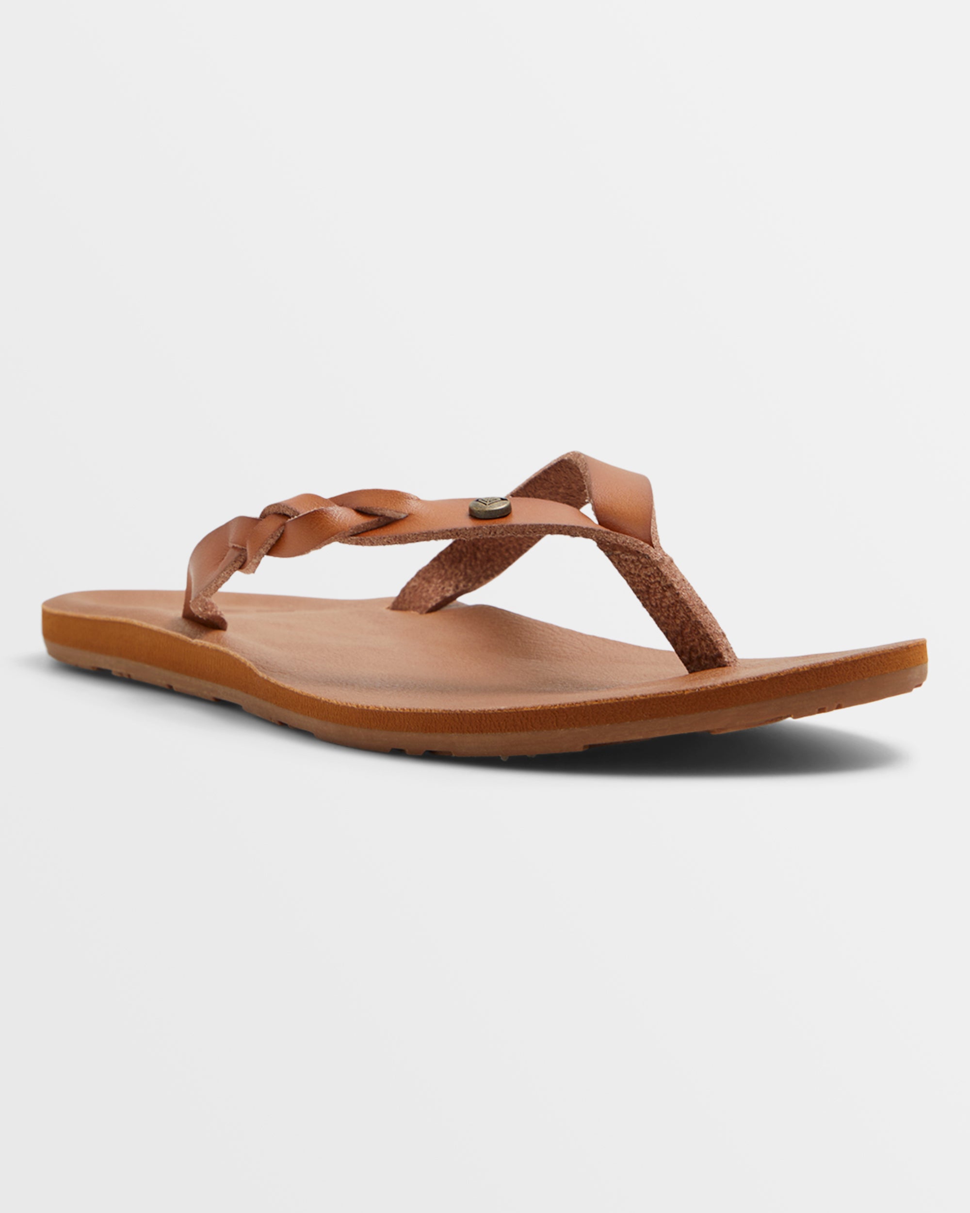 Roxy brown flip flops on sale