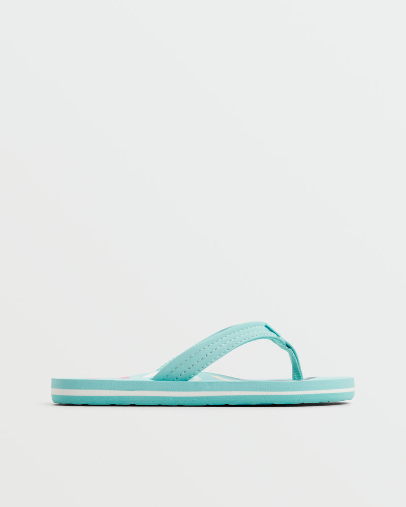 Girls 4-16 Vista Flip-Flops - Light Blue