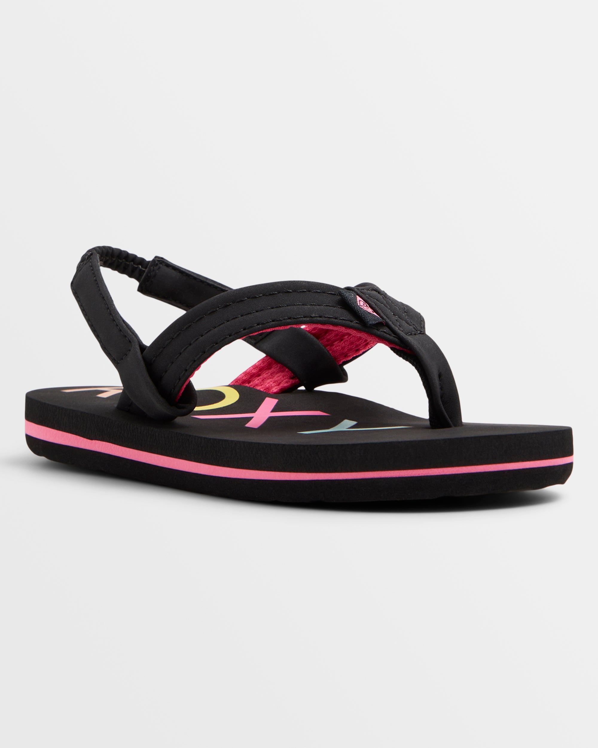 Black toddler flip flops on sale