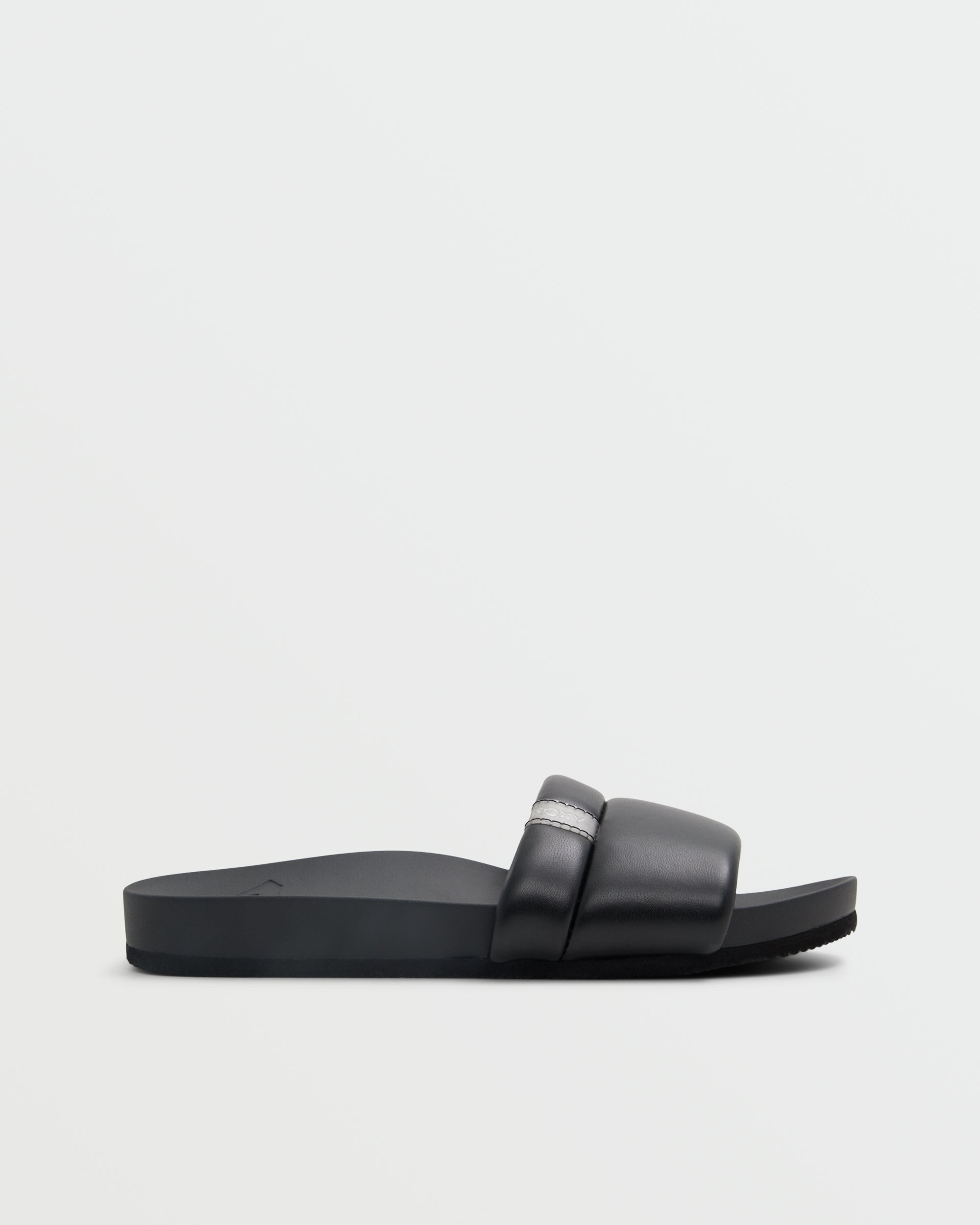 Black slide sandals online