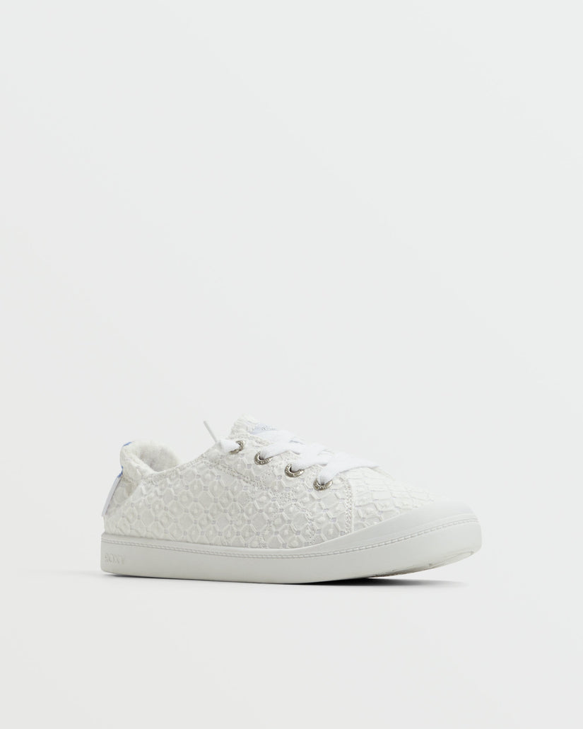 Bayshore Plus Shoes - White Crochet