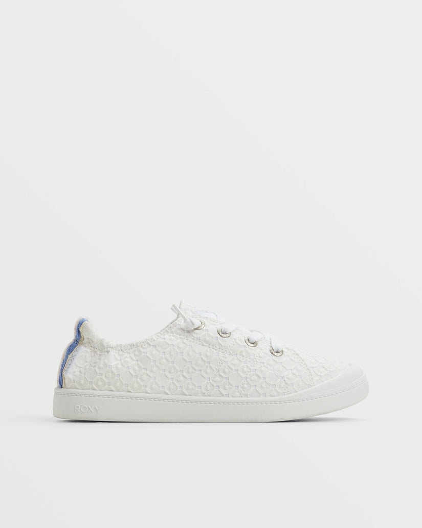 Bayshore Plus Shoes - White Crochet