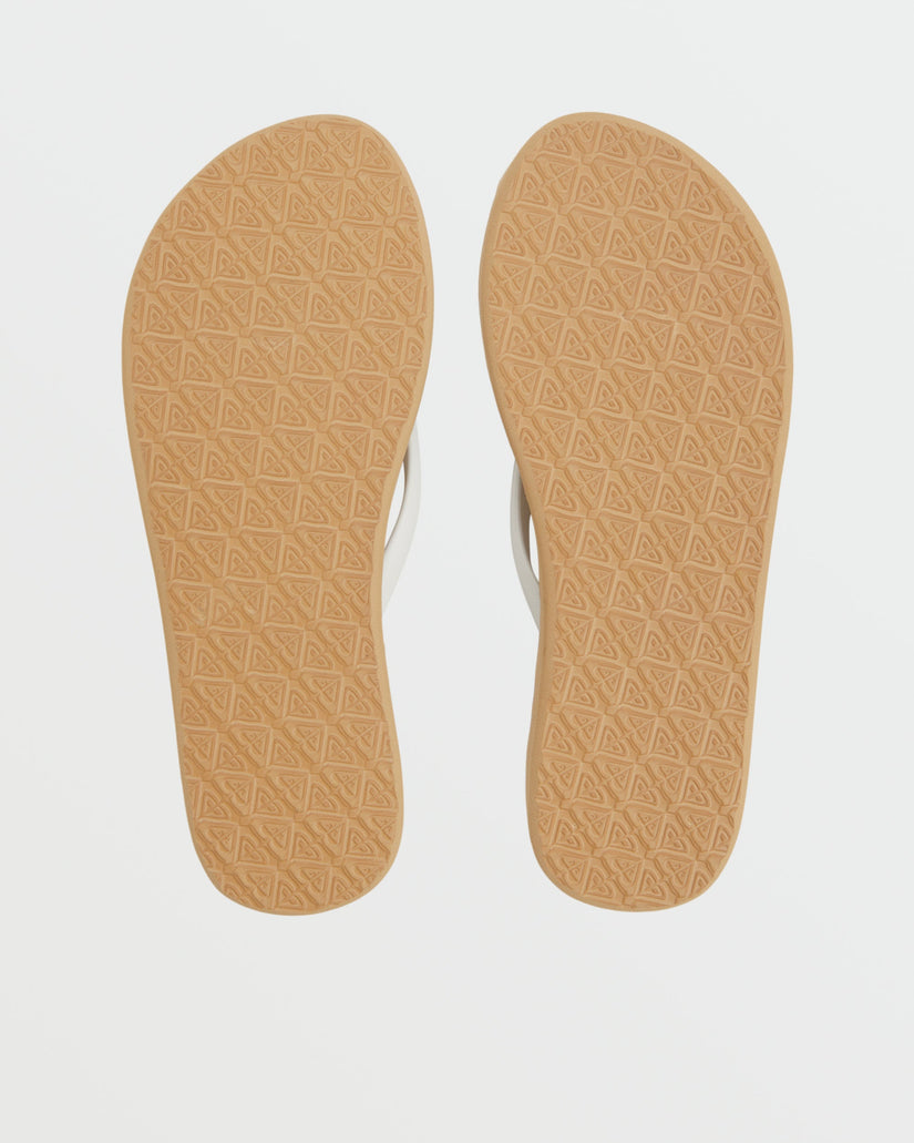 Shoresoft Flip Flops - White