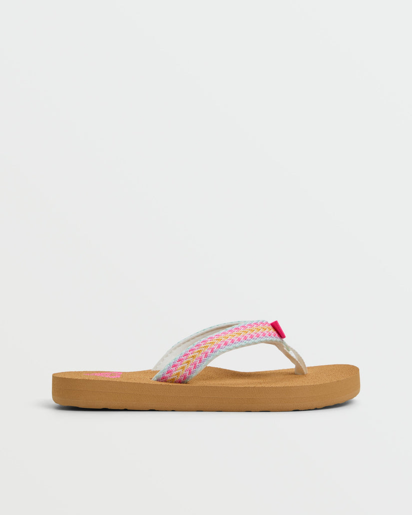 Girls 4-16 Porto II Flip Flops - Rainbow