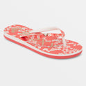 Girls 4-16 Pebbles Sandals - Athletic Red/White