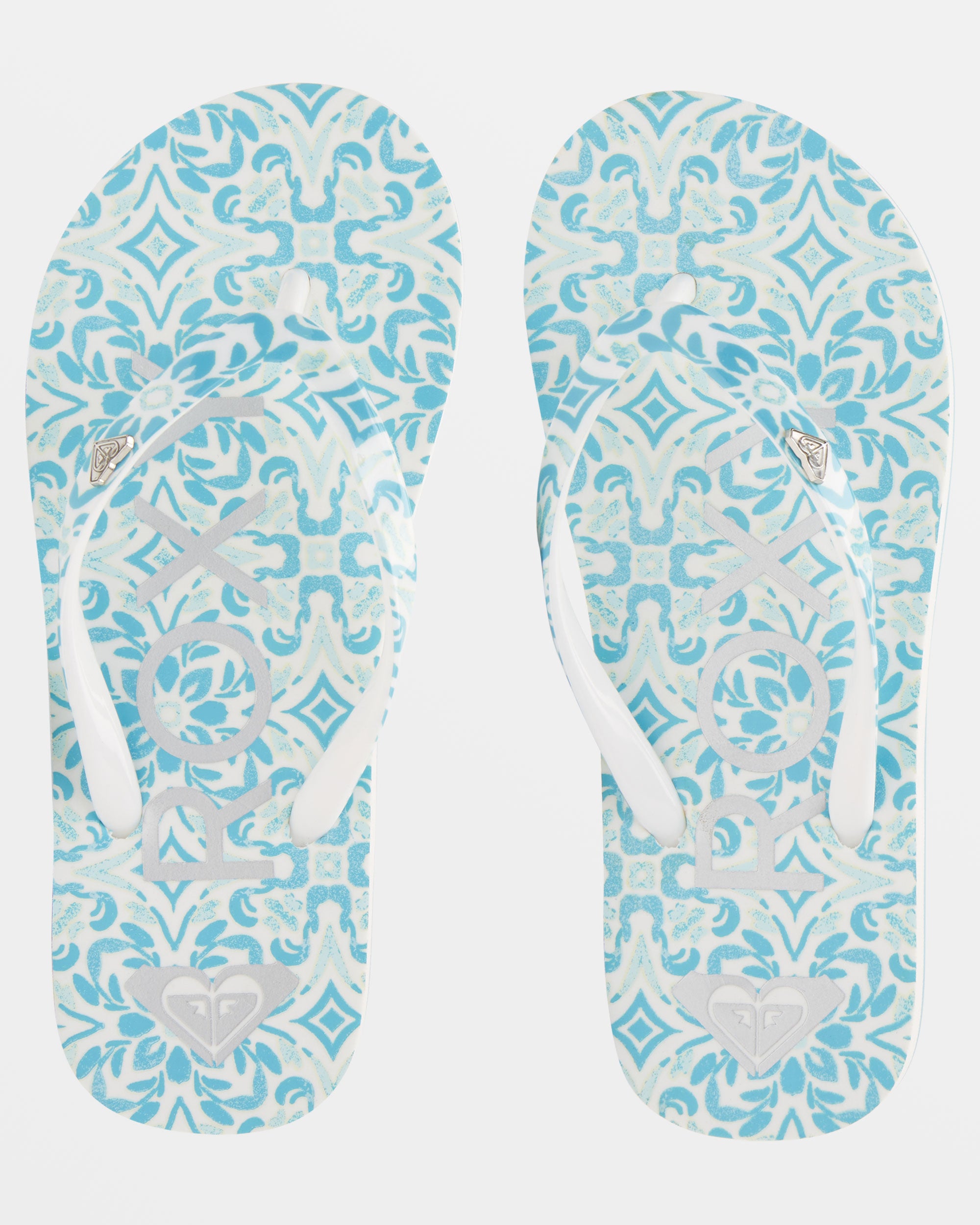 Girls blue fashion flip flops