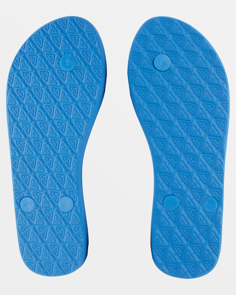 Viva Stamp Flip-Flops - Baja Blue