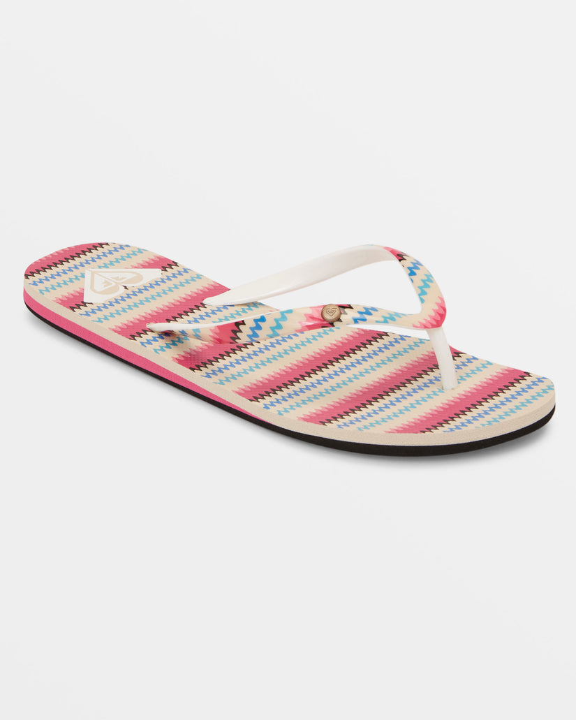 Portofino Flip-Flops - Black/Multi Stripe