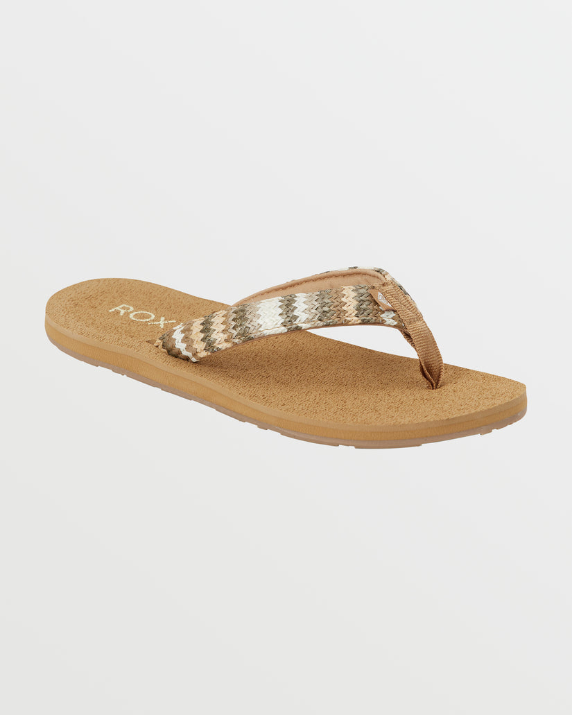 Tidepool Raffia Sandals - Fall Leaf Multi