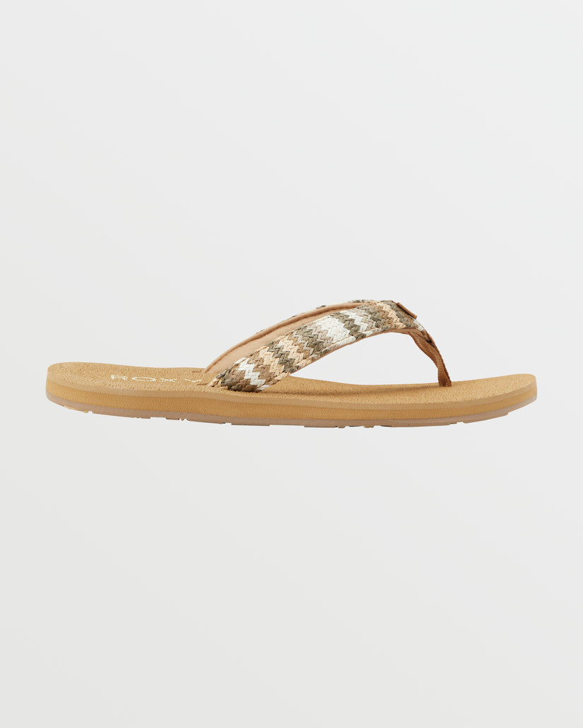 Tidepool Raffia Sandals - Fall Leaf Multi