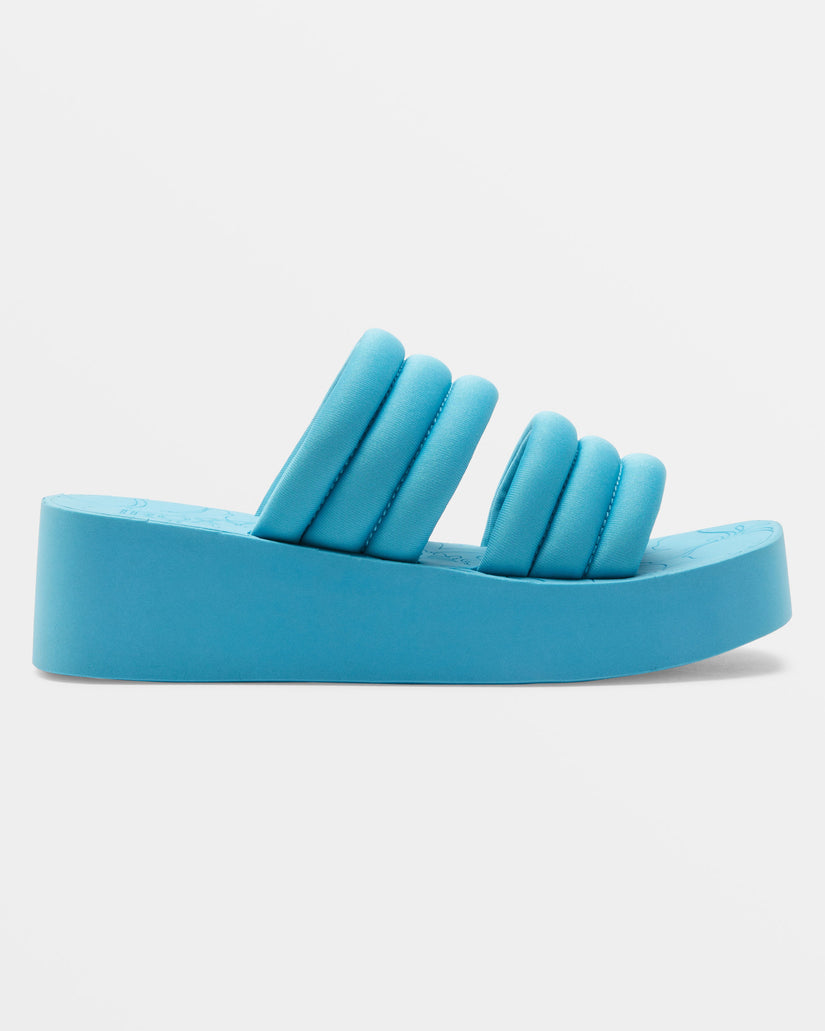 Totally Tubular Slide Sandals - Aqua