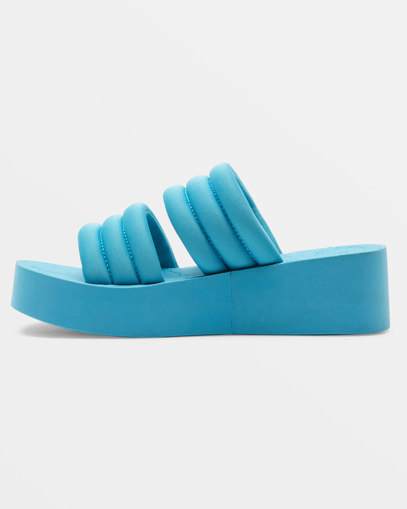 Totally Tubular Slide Sandals - Aqua