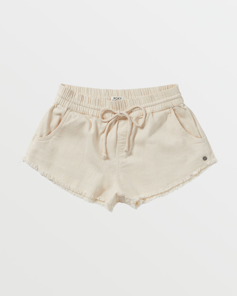 Scenic Route Elastic Waist Shorts - Tapioca