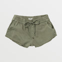 Scenic Route Elastic Waist Shorts - Deep Lichen Green