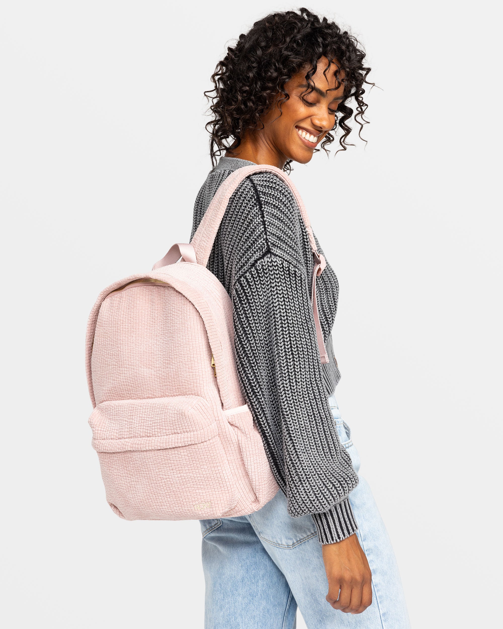 Feeling Good Small Corduroy Backpack Lilac Chiffon Roxy