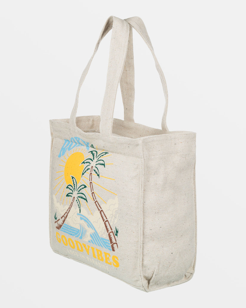 Drink The Wave Tote Bag - Natural