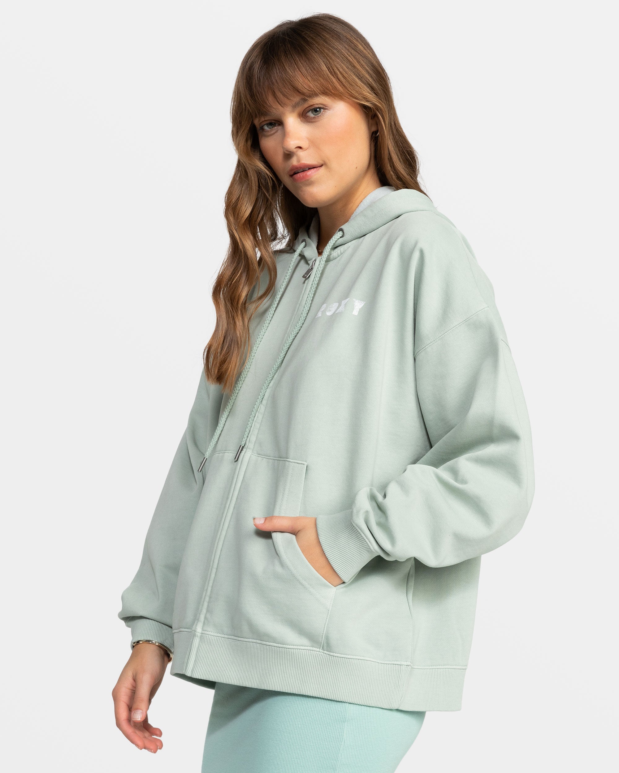 Oversized zip hoodie women's best sale