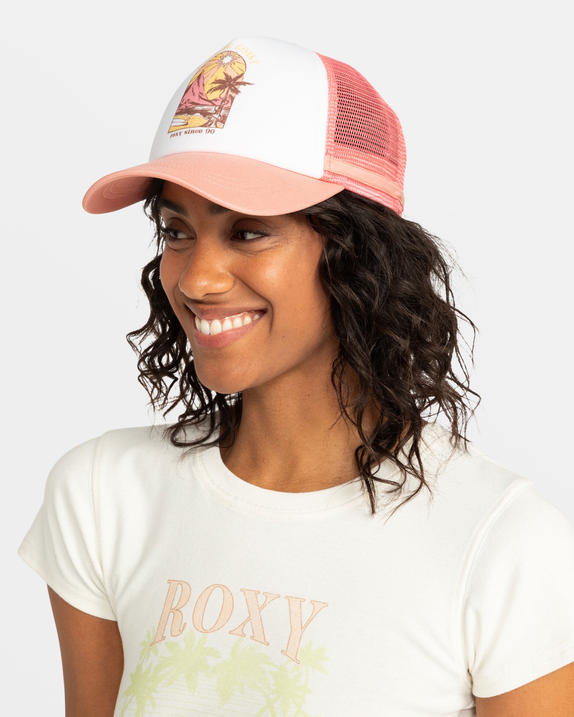 Dig This Trucker Hat Mauve Glow Roxy