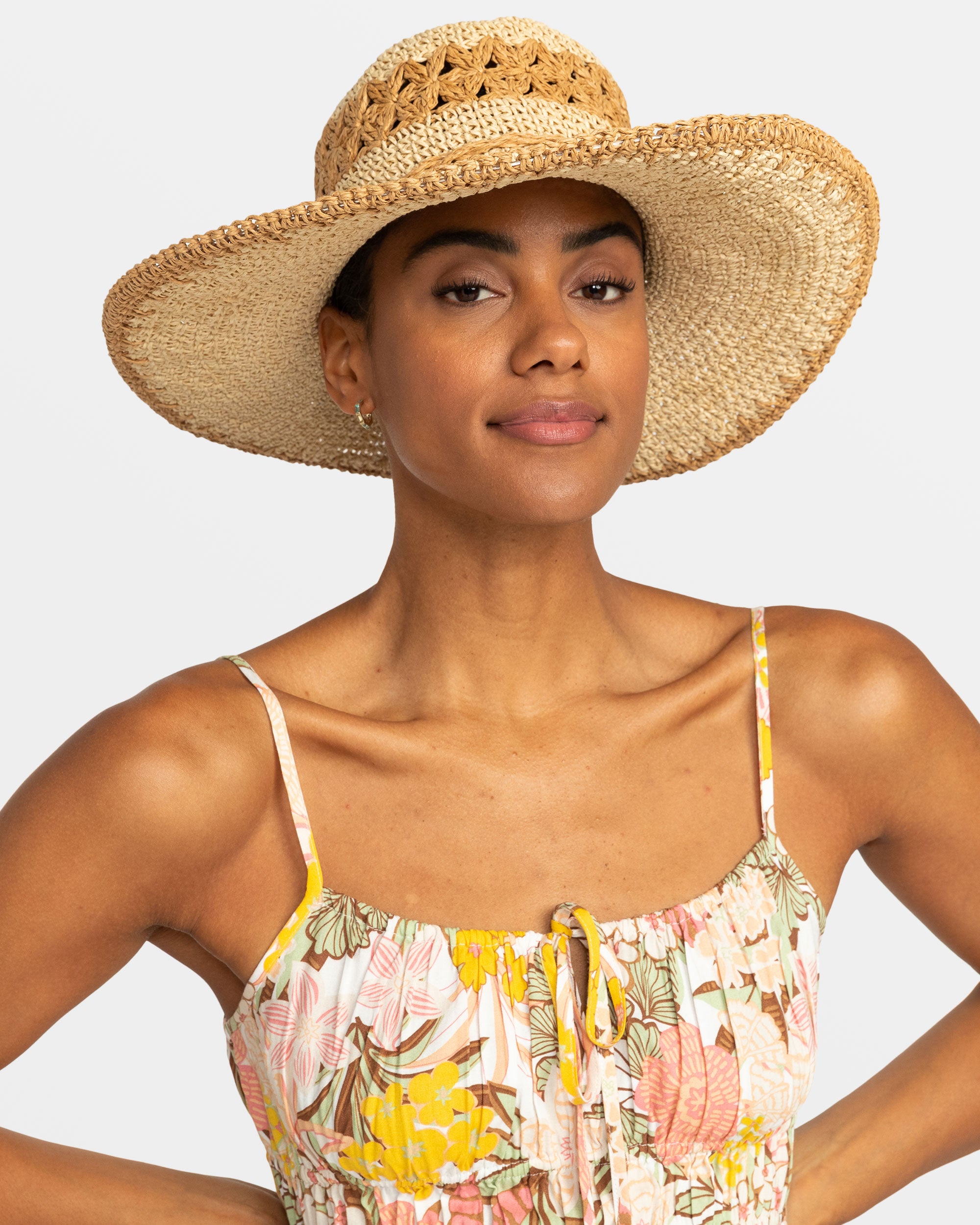 Pretty As A Flower Sun Hat Natural NATURAL S M