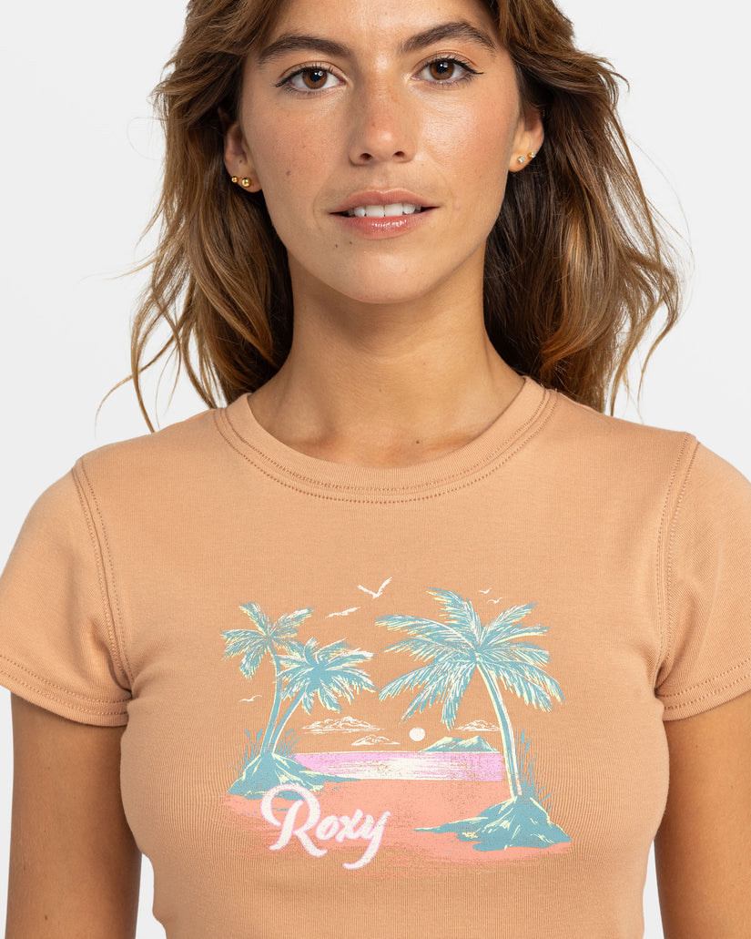 Roxy All Day T-Shirt - Camel