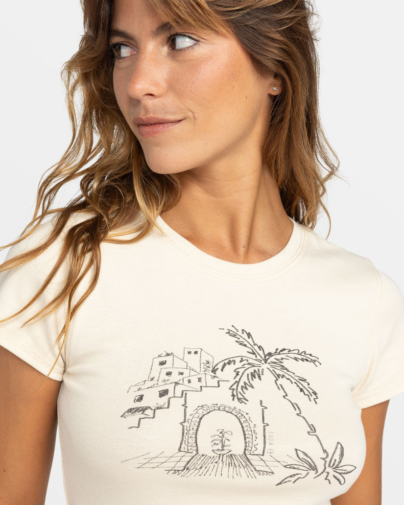 Roxy All Day T-Shirt - Parchment