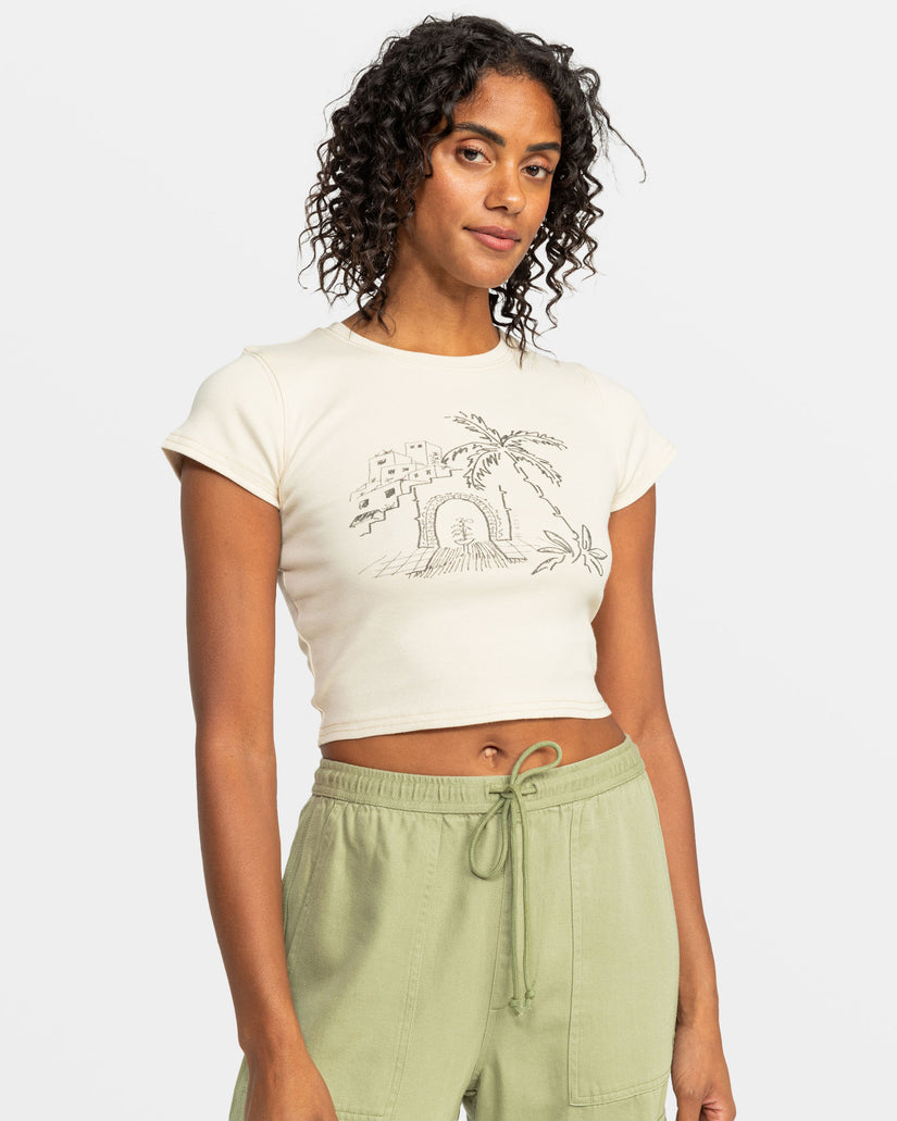 Roxy All Day T-Shirt - Parchment