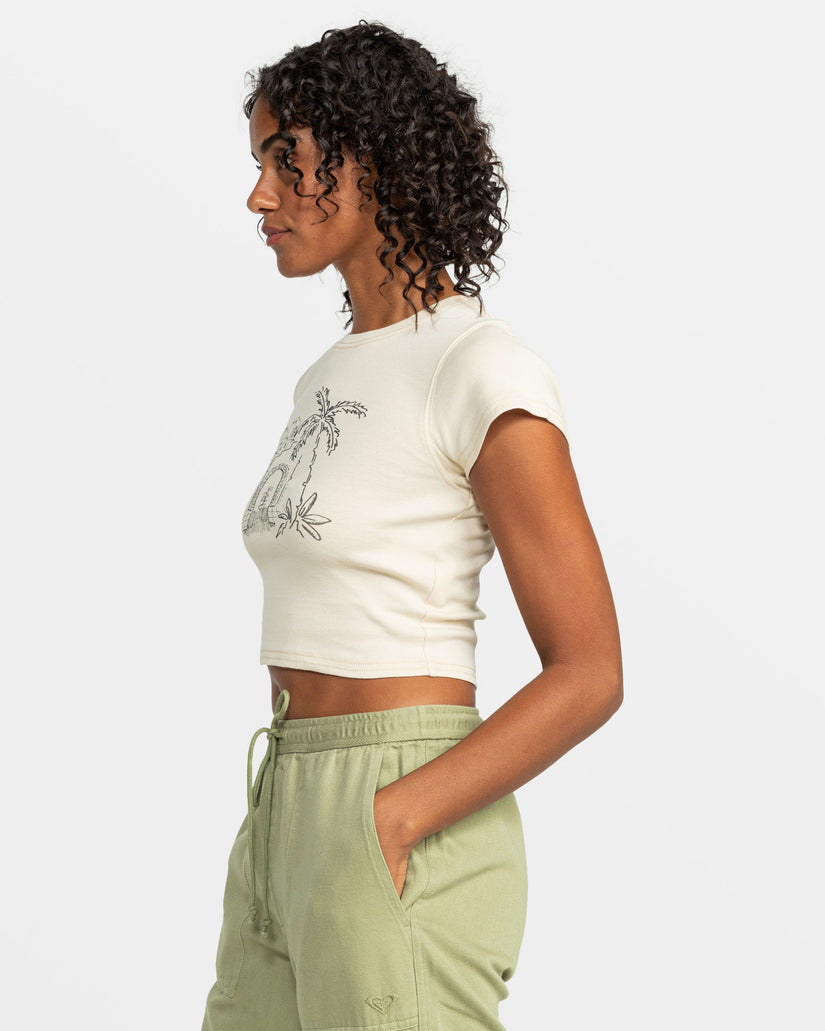 Roxy All Day T-Shirt - Parchment