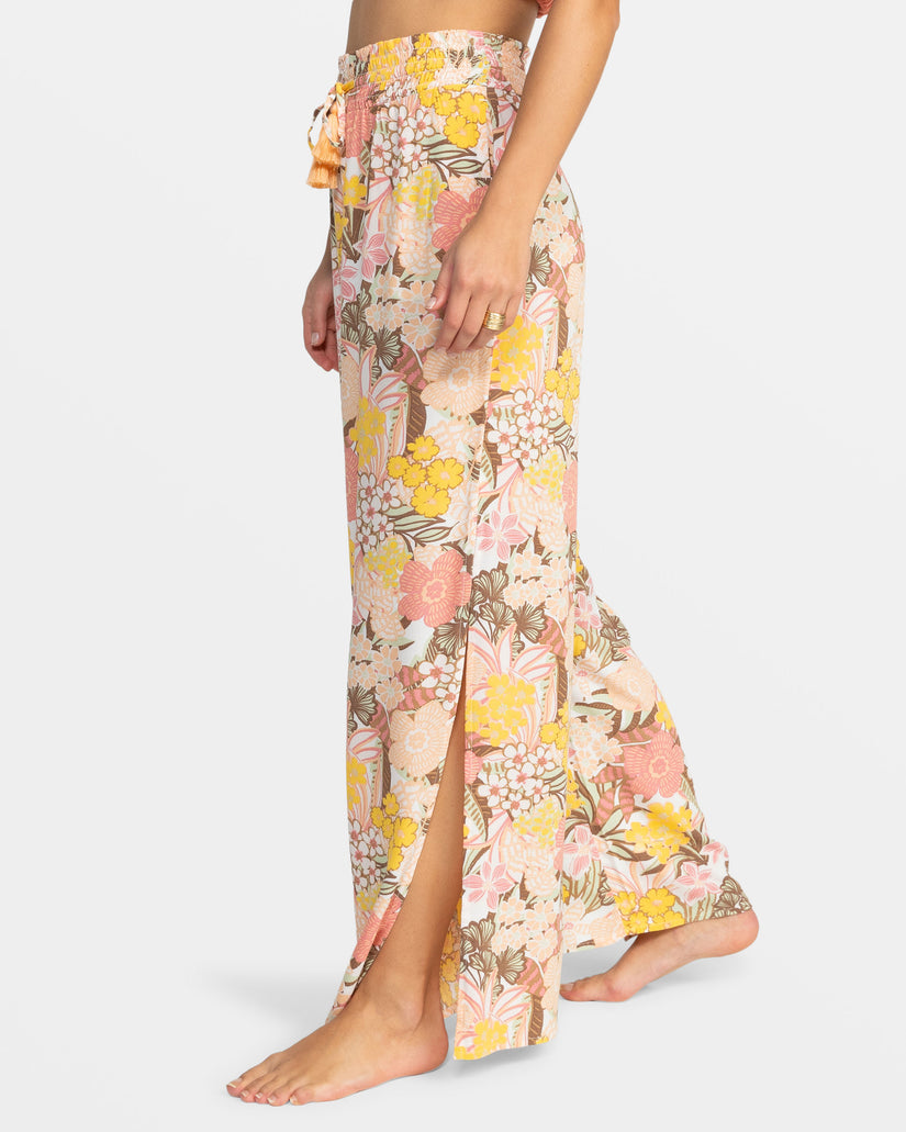 Tropical Rhythm Wide Leg Beach Pants - White Viva La Vida – Roxy.com