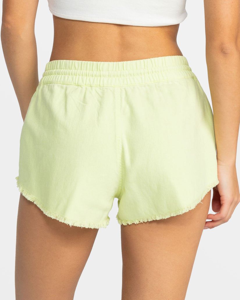 Scenic Route Elastic Waist Shorts - Margarita