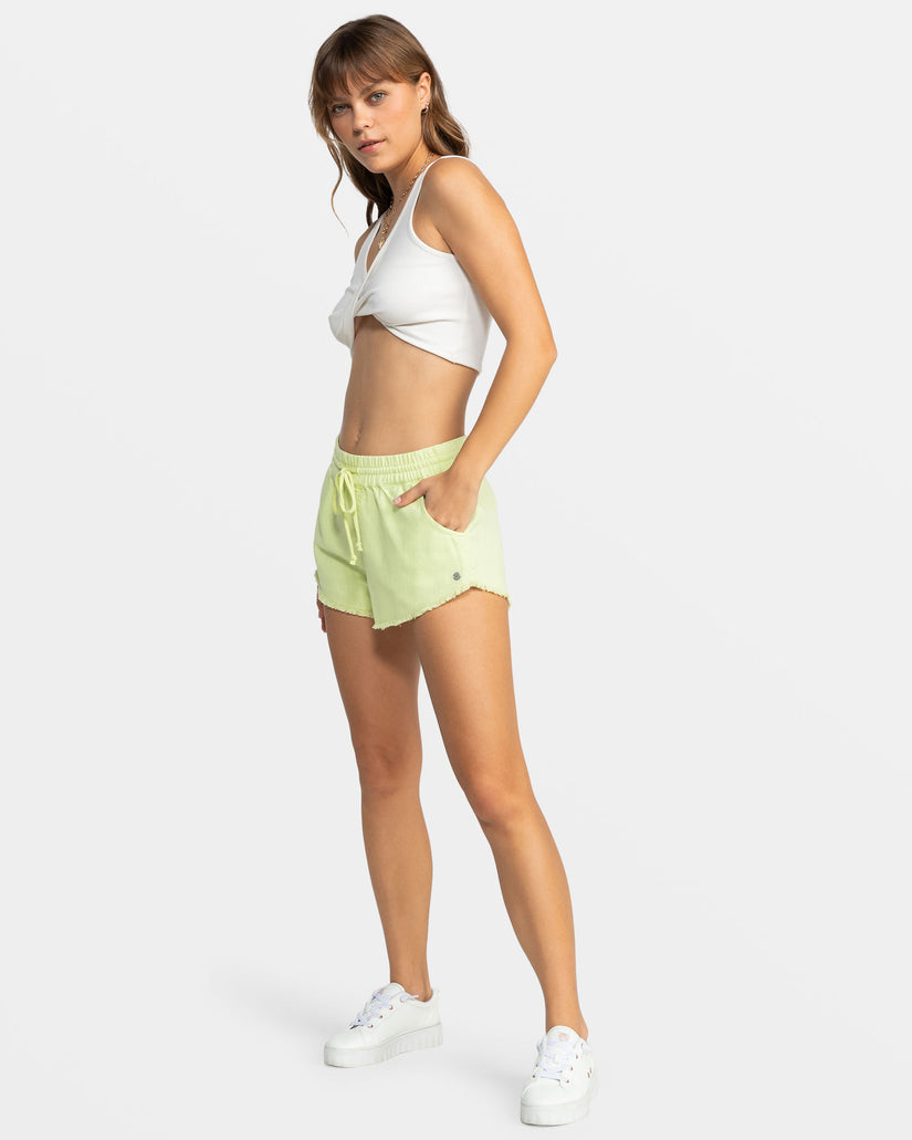 Scenic Route Elastic Waist Shorts - Margarita