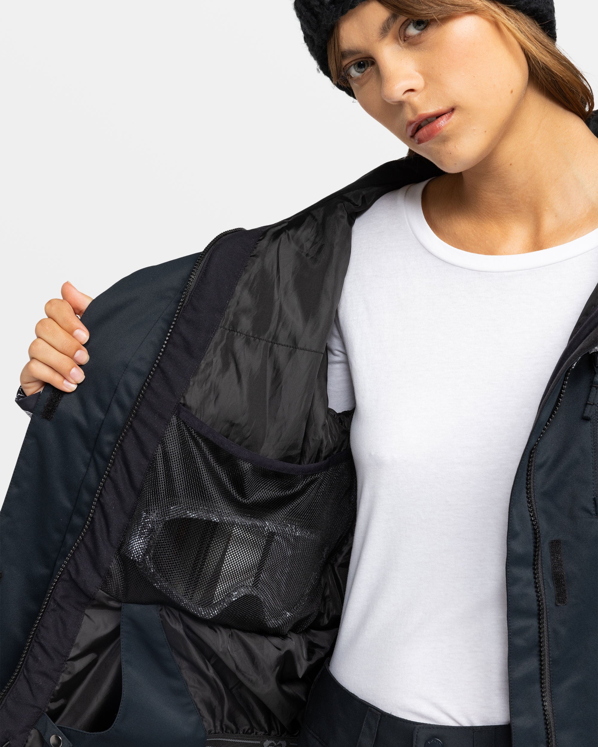 Roxy Jetty Snow Insulated Jacket- orders True Black Geometric