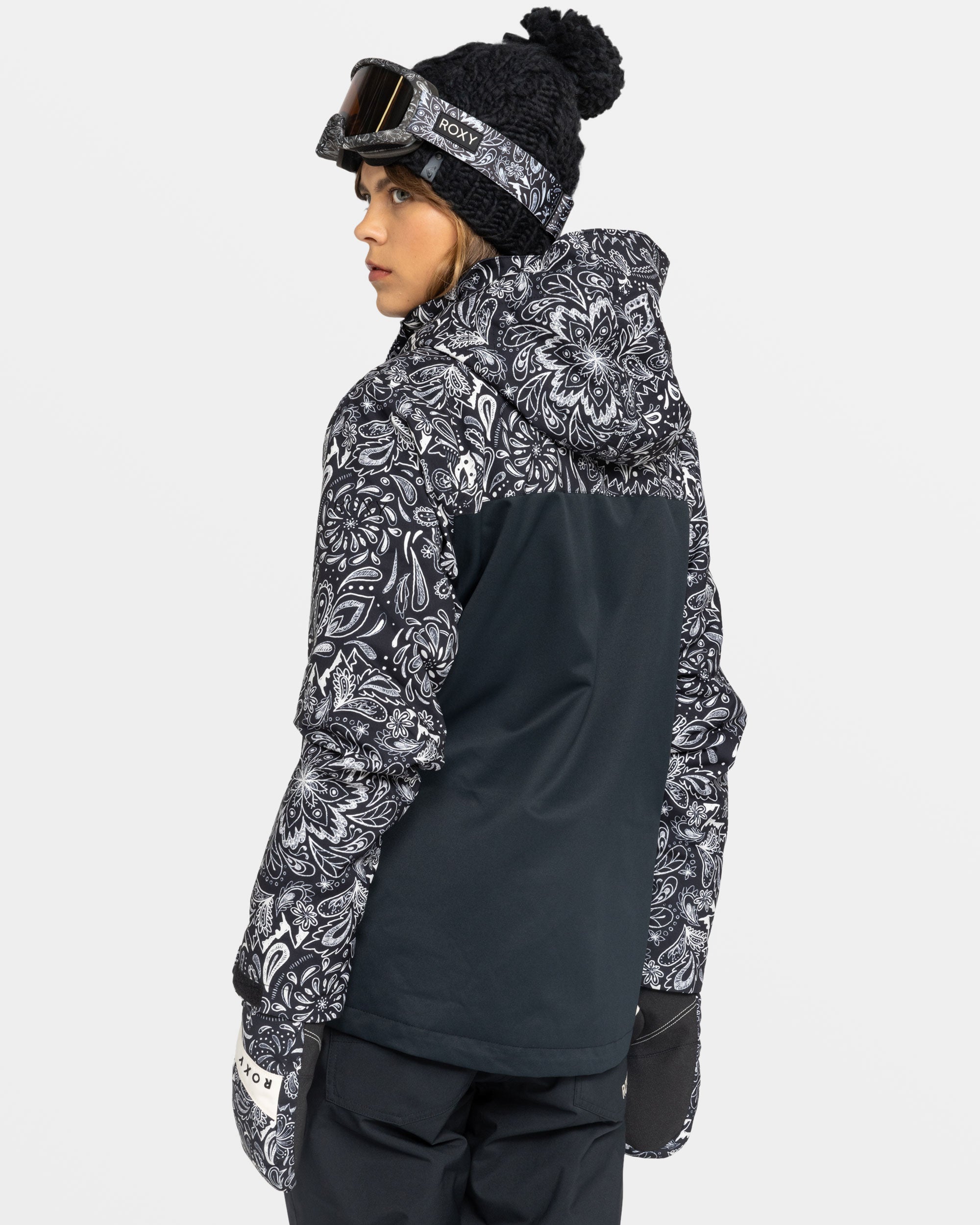 Roxy Jetty selling Snow Insulated Jacket- True Black Geometric