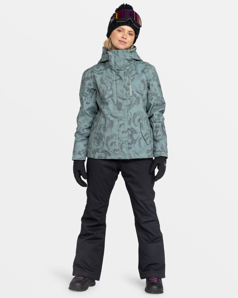 Roxy Jetty Snow Jacket - Lily Pad Sketch Book