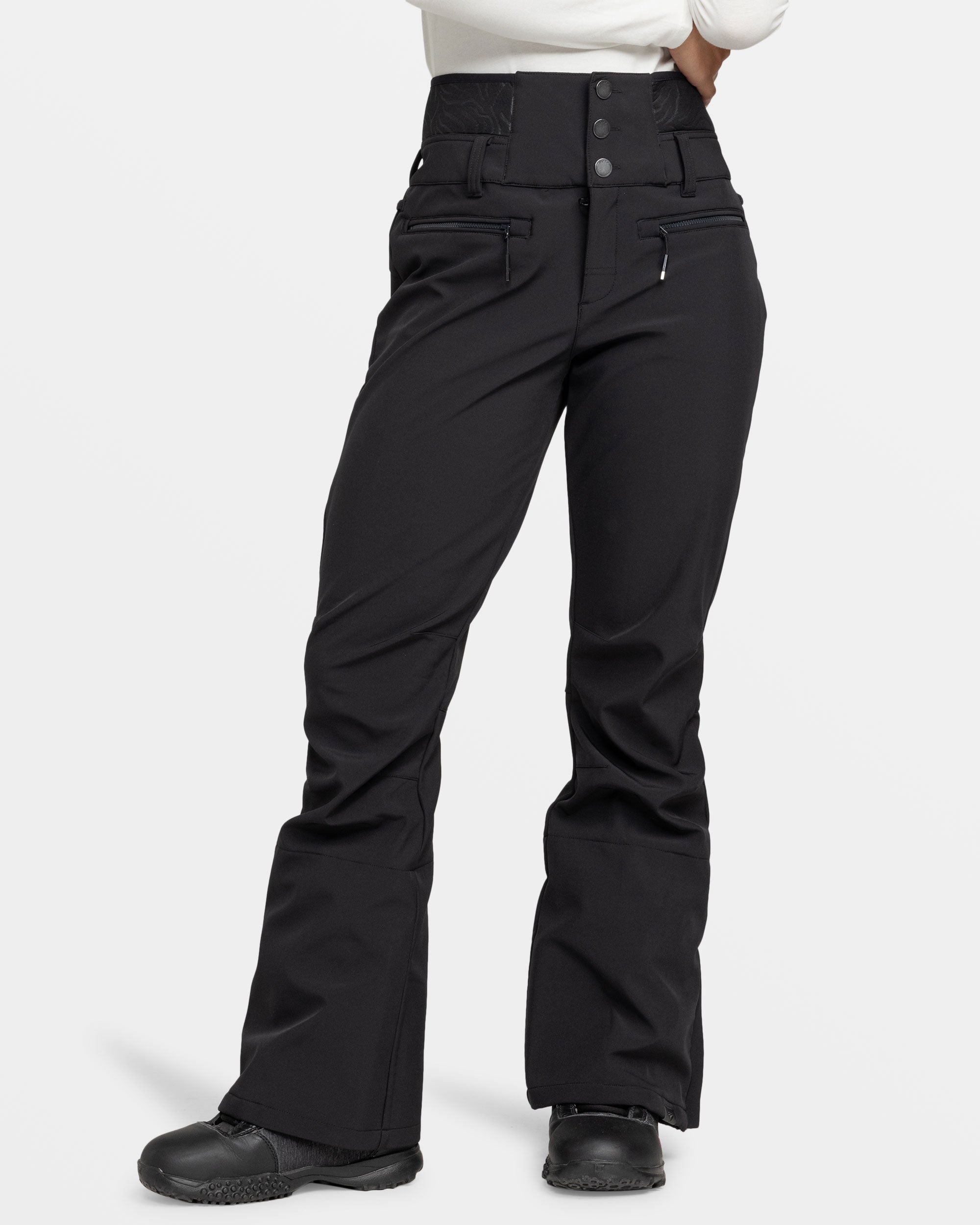 Roxy rising high snow pants black on sale