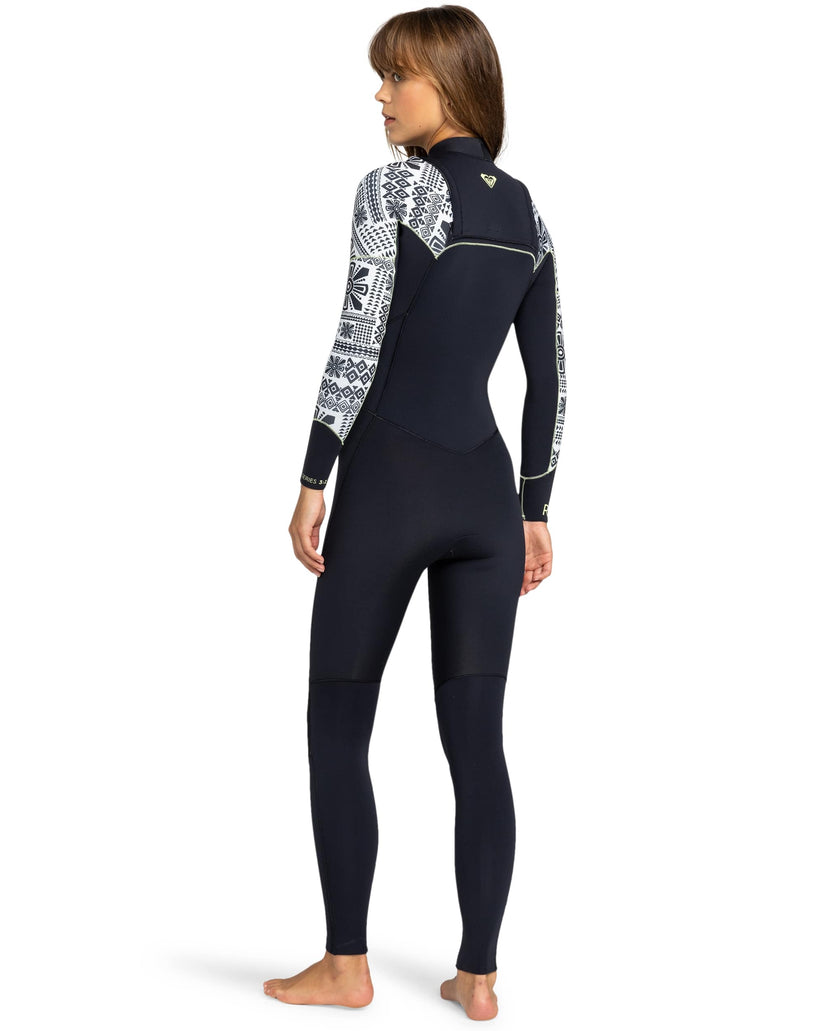 3/2mm Swell Series Chest Zip Wetsuit - Egret Mo Rockin Vibes