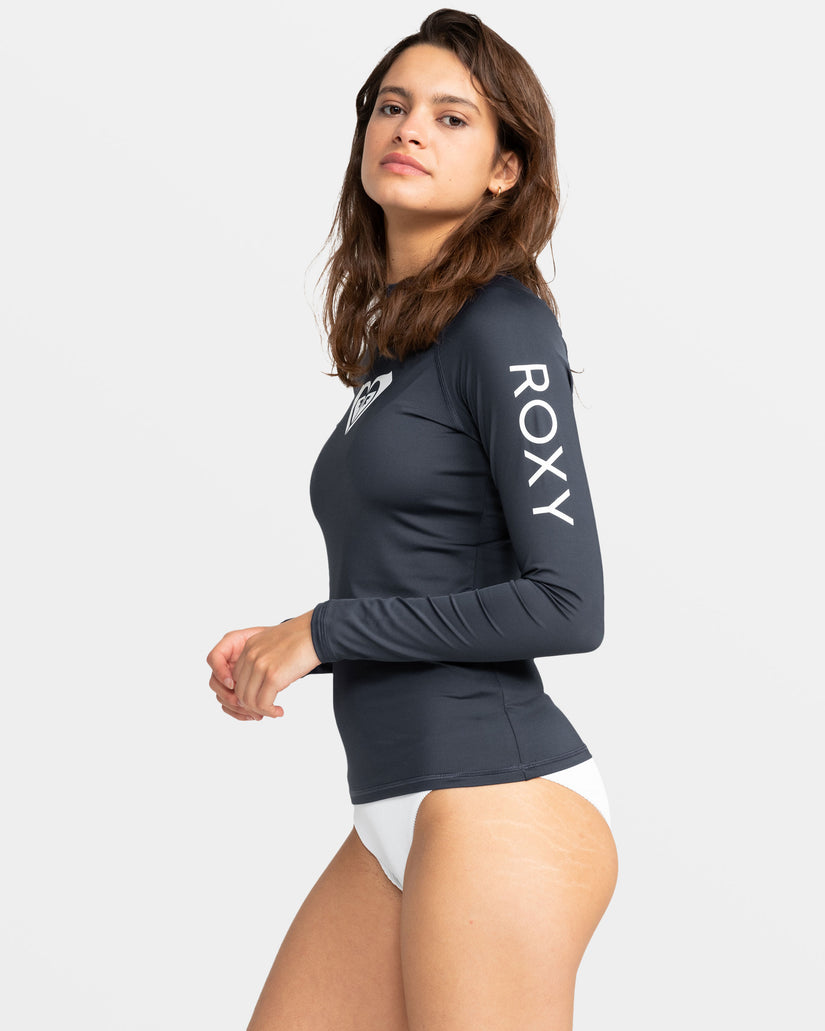 Whole Hearted Long Sleeve Upf 50 Rashguard - Mood Indigo