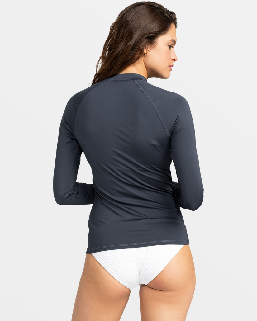 Whole Hearted Long Sleeve Upf 50 Rashguard - Mood Indigo