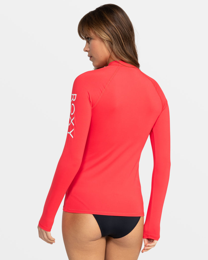 Whole Hearted Long Sleeve Upf 50 Rashguard - Hibiscus