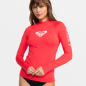 Whole Hearted Long Sleeve Upf 50 Rashguard - Hibiscus