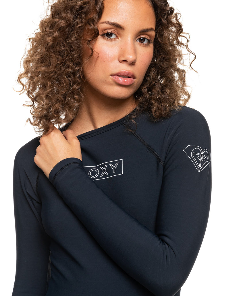 Heater Long Sleeve One-Piece Swimsuit - Anthracite