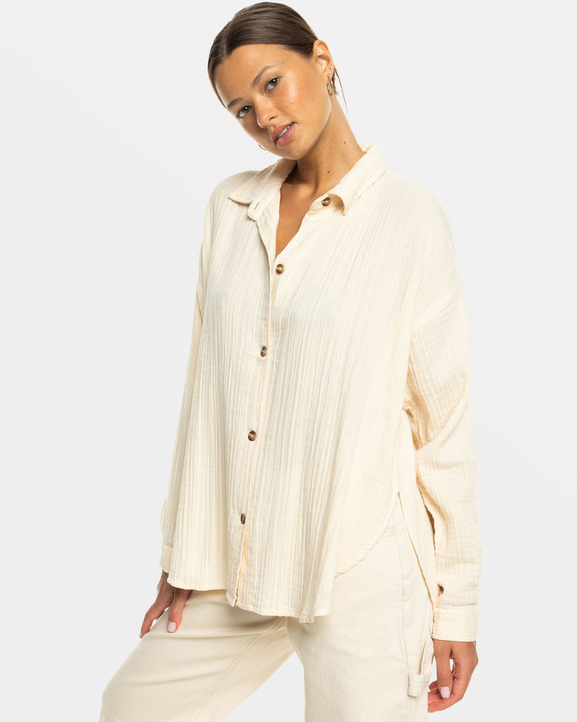 Morning Time Long Sleeve Shirt - Parchment