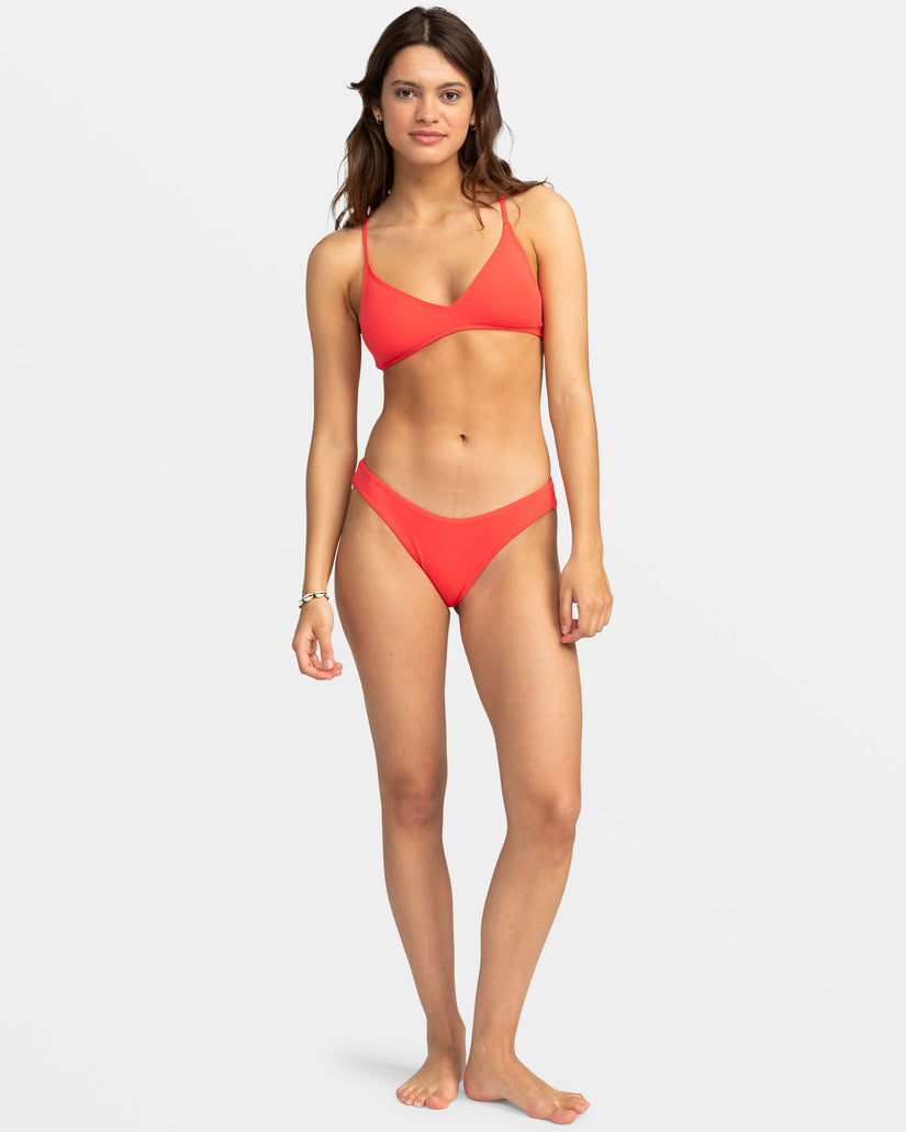 Beach Classics High Leg Bikini Bottoms - Hibiscus