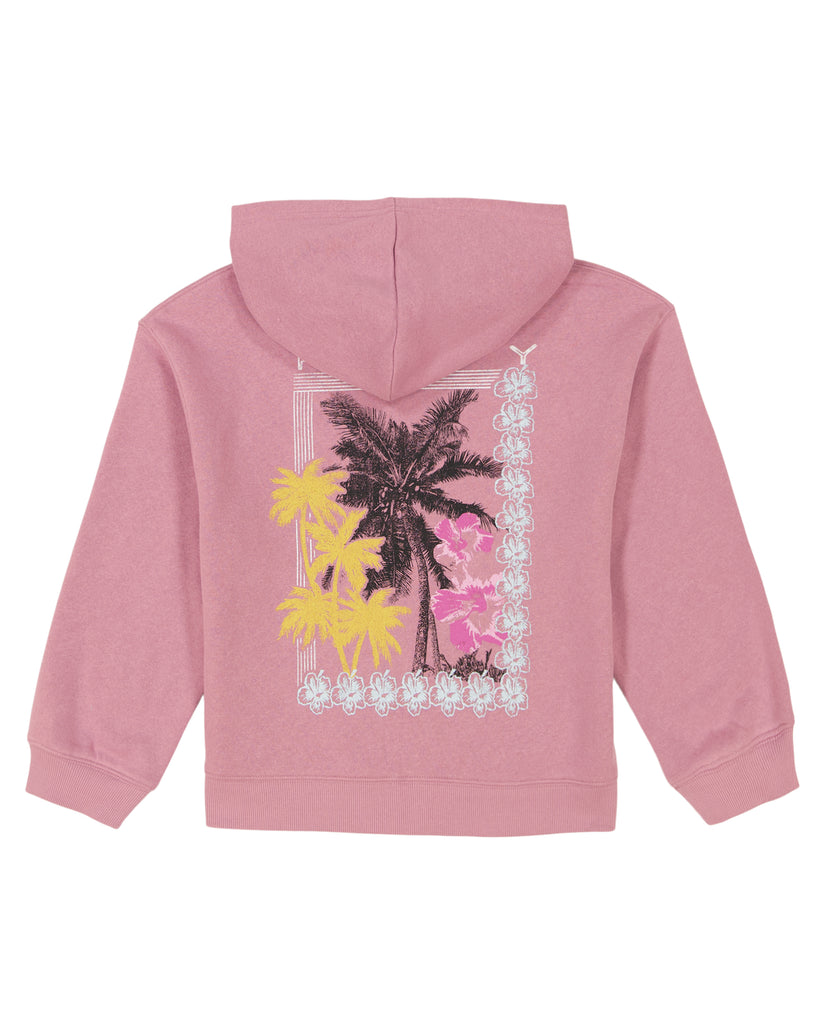 Girls 7-16 Oversized Evening Hike Zip Hoodie - Mauve Orchid