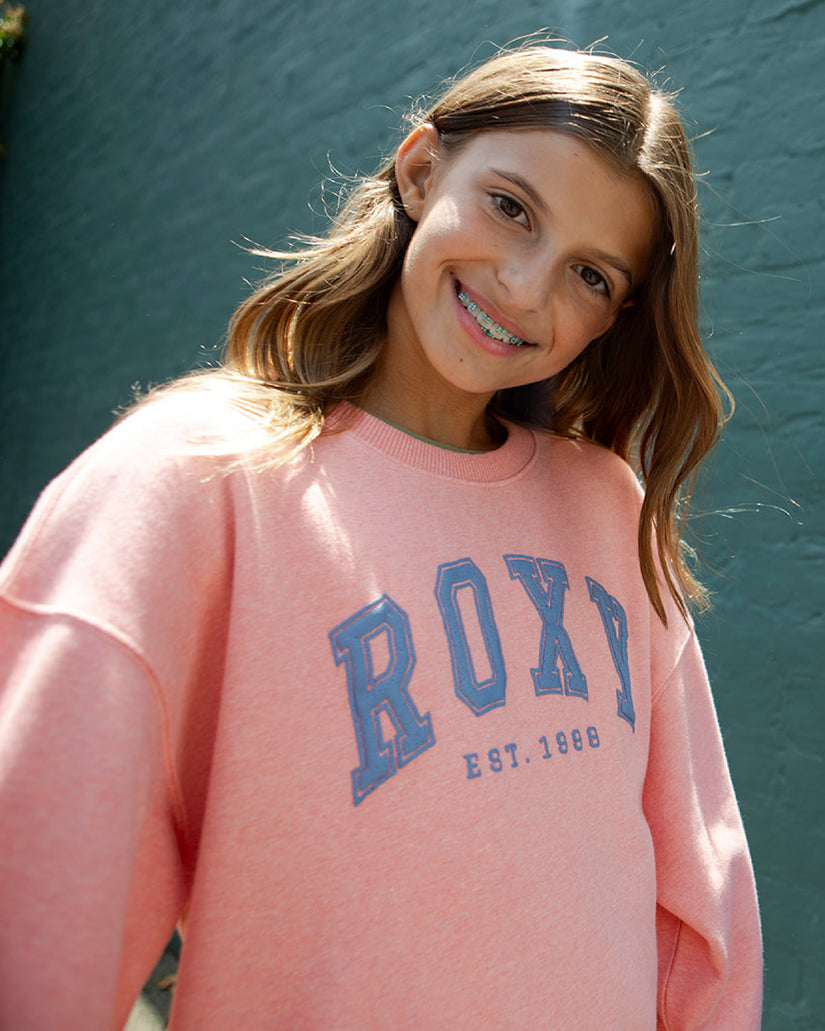 Girls 7-16 Roxy Arch Oversized Crew