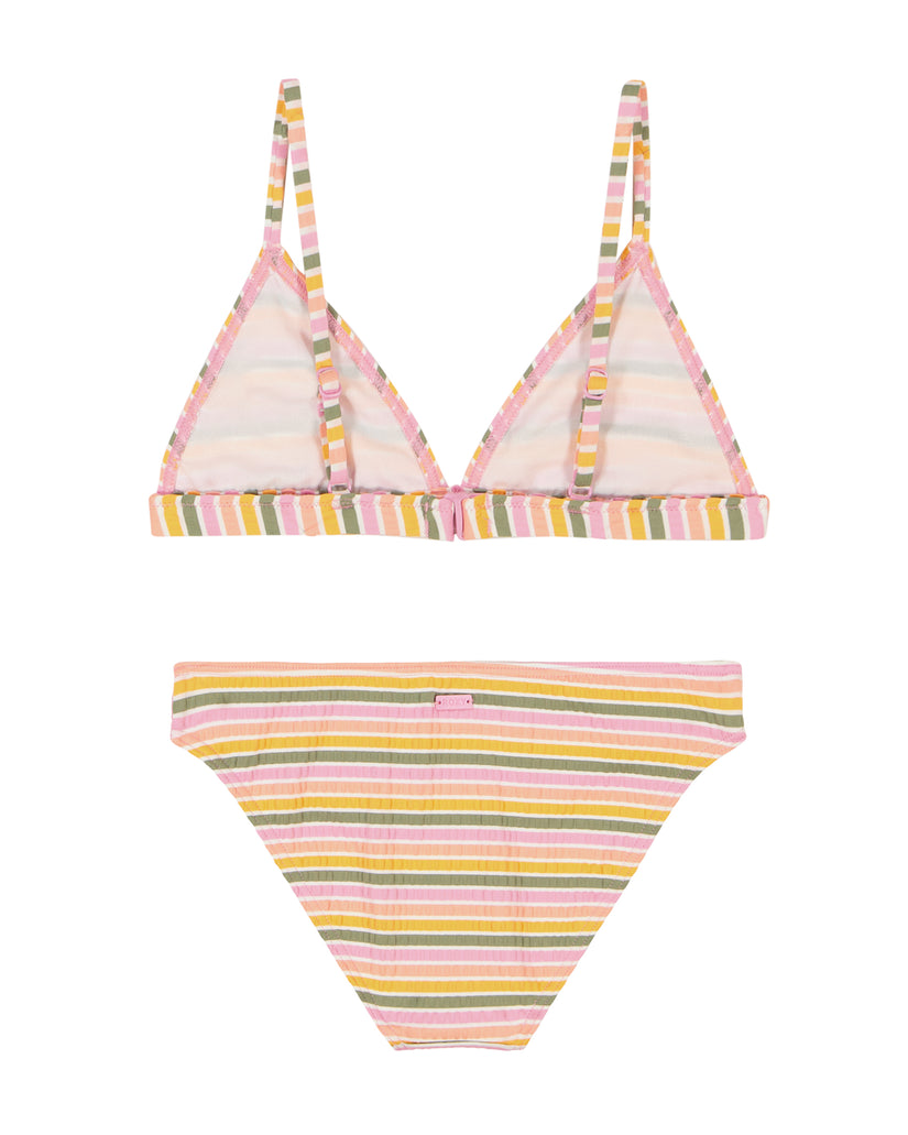 Girls 7-16 Mirage Stripe Tri Set