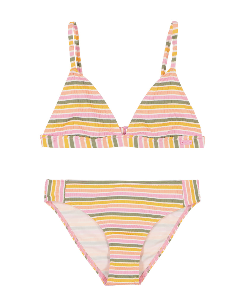 Girls 7-16 Mirage Stripe Tri Set