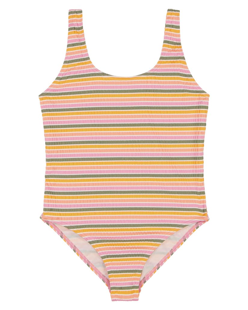 Girls 7-16 Mirage Stripe One Piece