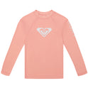 Girls 7-16 Whole Hearted Long Sleeve Rashguard - Candlelight Peach